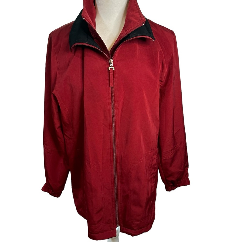 Liz Claiborne Lizwear wind‎ breaker size small dark red